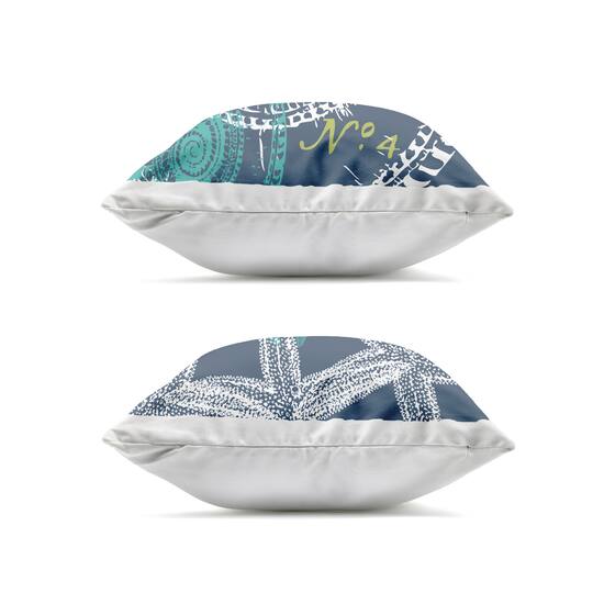 Stupell Industries Navy Sea Life Pattern Outdoor Throw Pillow Set